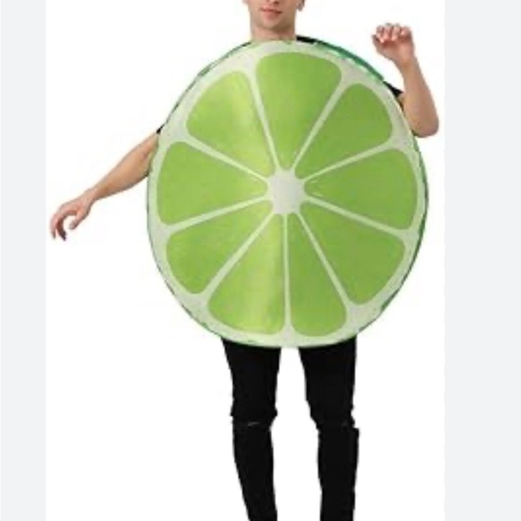 Other - Lime Slice Round One Size Costume - Bright Lime Green
